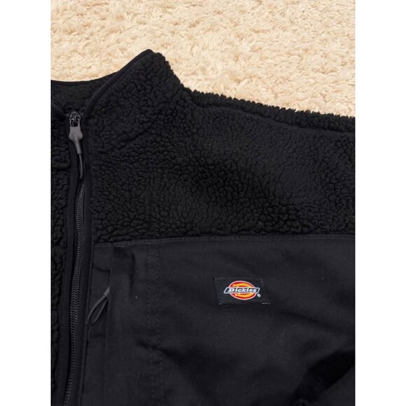 Dickies Red Chute Sherpa Fleece Jacket - Picture 3 of 6